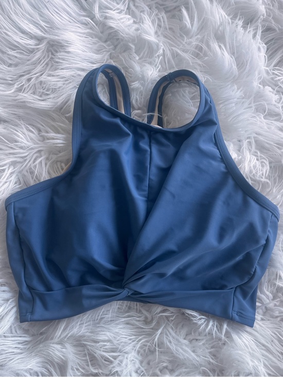 Kona Sol Other - Kona Sol Slate Blue Twist-Front Swim Top